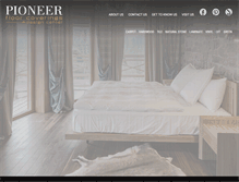 Tablet Screenshot of pioneerfloor.com